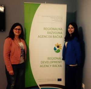 Tamara Davinić i Majda Kožul - studentkinje master studija, Ekonomsko - pravne studije Evropske Unije  Regionalna razvojna agencija Bačka